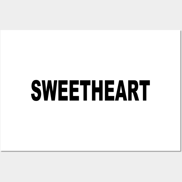 SWEETHEART Wall Art by TheCosmicTradingPost